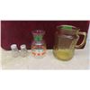 Image 2 : Cut Glass Pitcher, Creamer, Butter Dish & More 