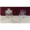 Image 4 : Cut Glass Pitcher, Creamer, Butter Dish & More 
