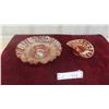 Image 1 : 2pcs Carnival Glass 