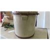 Image 11 : 5 Gallon Medalta Stoneware Crock (Has Cracks, See Photos), Vintage Coleman Double 