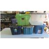 Image 1 : 5 Totes with Lid - Various Sizes 