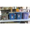 Image 1 : 4 Rubbermaid Totes with Lids