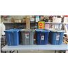 Image 1 : 4 Rubbermaid 68L Totes with Lids
