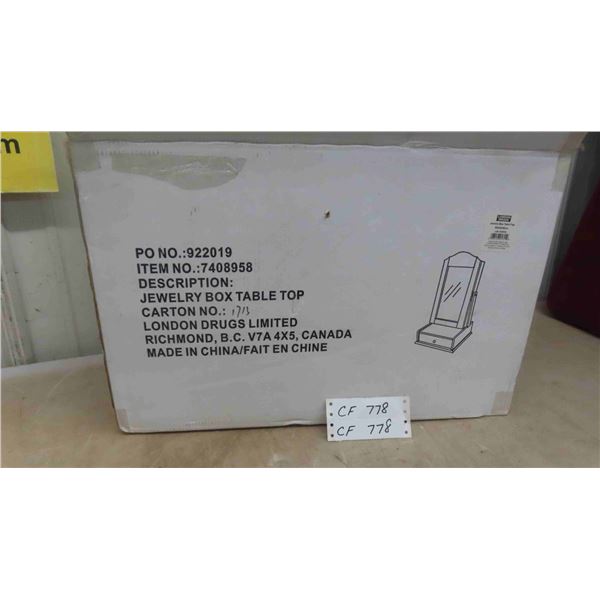 New Table Top Jewelry Box 