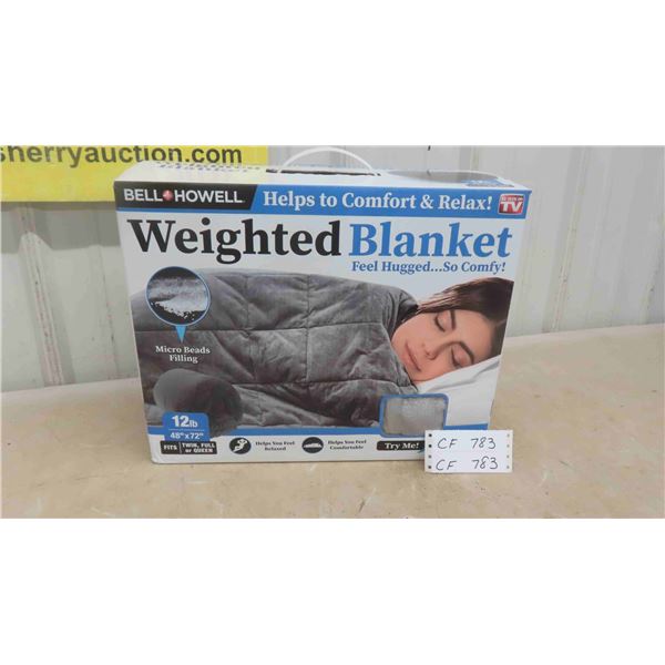 New 12lbs Weighted Blanket 48'' x 72'' 