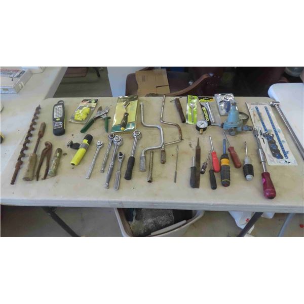Tools: 3/8'' & 1/2'' Ratchets , Extensions , Screwdrivers , Flashlight , Vintage Soldering 