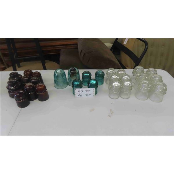 Insulators : Clear , Blue , Brown