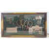Image 1 : Shadow Box ''The History of the Tennis Racket'' 20'' x 11'' x 3'' 