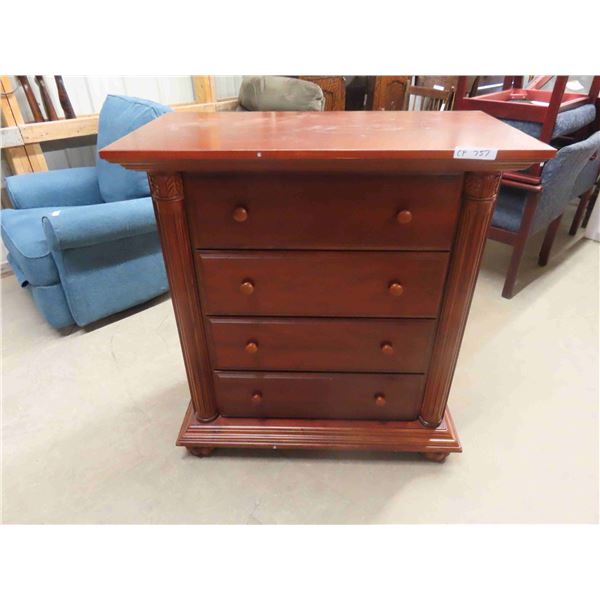 Chestnut 4 Drawer Heritage Dresser 42'' x 39'' x 26'' 