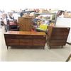 Image 1 : 2 MCM Dressers : 5 Drawer 45'' x 18'' x 34'' & 9 Drawer 31'' x 72'' x 18''
