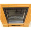 Image 4 : Oak Mantle with Electric 1500 Watt Fireplace-Style Heater 37'' x 32'' x 9'' 