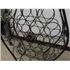 Image 5 : Wrought Iron Wine Bottle Rack 34'' x 24'' x 9'' 