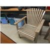 Image 5 : 4 Wood Yard Chairs with Folding Leg Table 29'' x 38'' x 86'' 