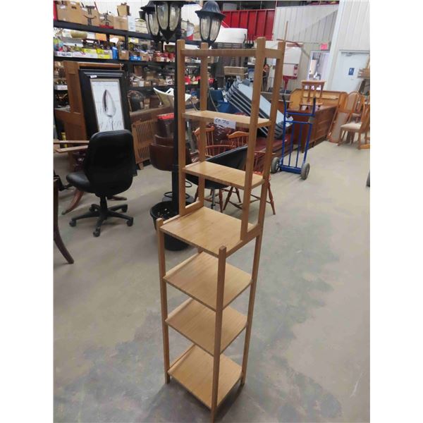 Open Stepback What Not Shelf 64'' x 13'' x 11'' 