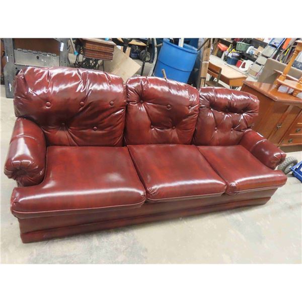 Leather Couch 84'' Wide 
