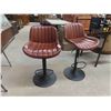 Image 1 : 2 Swivel Adjustable Bar Stools