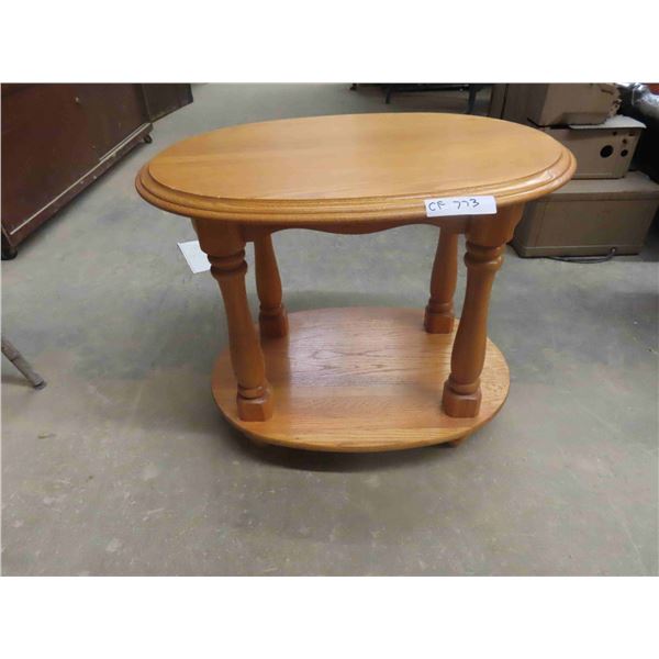 Oak 2 Tier Stand 22'' x 27'' x 20'' 