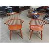 Image 1 : 2 Funky Wood Kitchen Chairs 