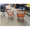 Image 6 : 2 Funky Wood Kitchen Chairs 