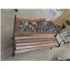 Image 3 : Wood and Metal Yard Bench 48'' Wide
