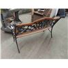Image 5 : Wood and Metal Yard Bench 48'' Wide