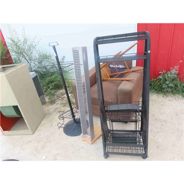 2 Metal Store Racks , CD Stand 