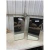 Image 1 : 2 Mirrored Stands 24'' x 10'' x 12'' 