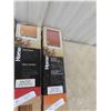 Image 4 : 5 Packs of Oak Wood Horizontal Blinds (4) 42'' x 64'' (1) 36'' x 64'' 