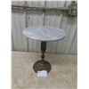 Image 1 : Brass and Marble Stand 18'' High x 15'' Across - Top is Loose But Not Broken 