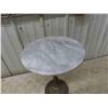 Image 3 : Brass and Marble Stand 18'' High x 15'' Across - Top is Loose But Not Broken 