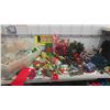 Image 1 : Christmas Decorations: Wreath , Lights, Garland, Storage Tote