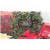 Image 4 : Christmas Decorations: Wreath , Lights, Garland, Storage Tote