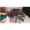 Image 6 : Christmas Decorations: Wreath , Lights, Garland, Storage Tote