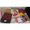 Image 9 : Christmas Decorations: Wreath , Lights, Garland, Storage Tote