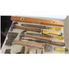 Image 2 : Carpentry Tools: Level, Saws, Clamps, Stapler, File, Manual Drill & More 