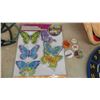 Image 5 : 2 Dart Boards , Resistance Bands , New Peel and Stick Butterflies , Plastic Minnie Mouse 