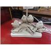 Image 2 : Ornate Table Lamp with Birds 