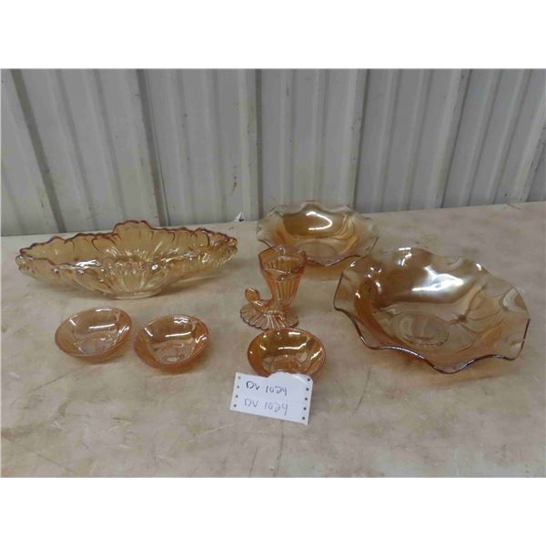 Carnival Glass : Berry Bowl , Center Piece , Plus 