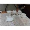 Image 1 : Milk Glass Vases, Hen on Nest (Chip on Base) 