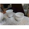 Image 2 : Milk Glass Vases, Hen on Nest (Chip on Base) 