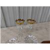 Image 5 : Carnival Glass Tray , Salt and Peppers & Nappy 