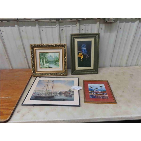 4 Pictures , Paintings , Prints - Biggest is 16'' x 20'' 