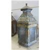 Image 7 : 2 Exterior Brass Lanterns - Masonic Temple 16 1/2'' Tall (Some Glass is Broken, See 