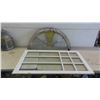 Image 1 : 2 Vintage Windows 40 1/4'' x 23 1/4'' , Arch Style 34'' x 17'' 