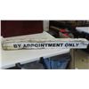 Image 4 : Vintage Wood Shelf , 'By Appointment Only' 4x4 Post , Wood Box 14'' x 22'' x 3 1/2'' 