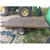 Image 3 : Bumper Hitch Flatdeck Trailer 4ft x 8ft No Deck *No TOD