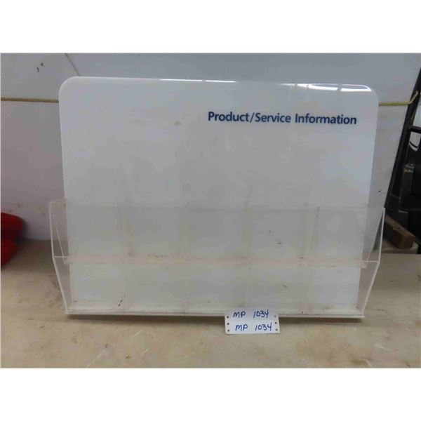 Product / Service Brochure Display 24'' x 17 1/2'' x 2 3/4'' Deep 