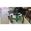 Image 2 : John Deere Metal Kids Pedal Tractor - Front Axle is Broken , Wheel Missing (See Photos) 