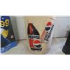 Image 11 : Super Bowl with Pepsi Cola Advertising 58'' Tall Display , Pepsi Plastic Drum Style Cooler 