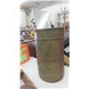Image 2 : Military Metal Drum with Lid , Metal Organizer , Hand Corn Planter , Light Bar & More 